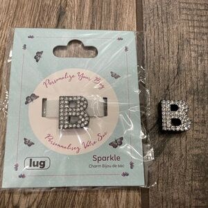 Lug Sparkle Charms Letter B